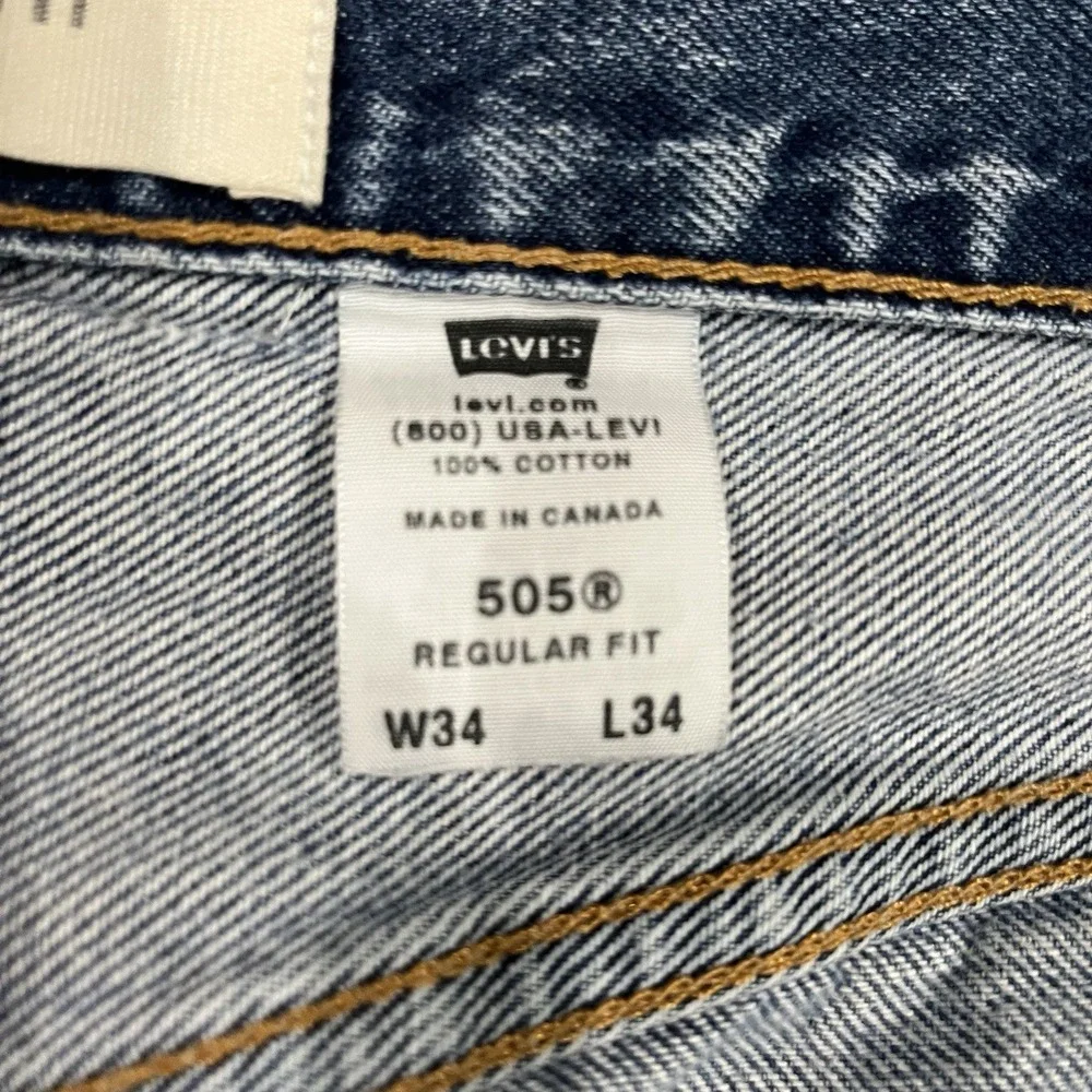 Vintage Levis 505 Cut Off Jean Shorts Distressed 34 10